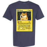 Doge HODL Card Crypto Currency Funny Garment-Dyed Heavyweight T-Shirt