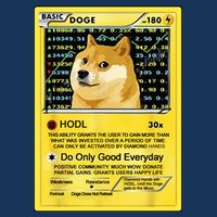 Doge HODL Card Crypto Currency Funny USA-Made Doggie Bandana
