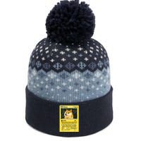 Doge HODL Card Crypto Currency Funny The Baniff Cuffed Pom Beanie