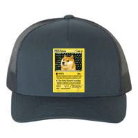 Doge HODL Card Crypto Currency Funny Yupoong Adult 5-Panel Trucker Hat