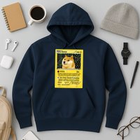 Doge HODL Card Crypto Currency Funny Hoodie