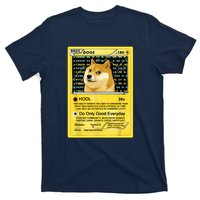 Doge HODL Card Crypto Currency Funny T-Shirt