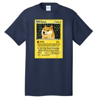 Doge HODL Card Crypto Currency Funny Tall T-Shirt