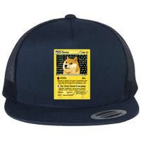 Doge HODL Card Crypto Currency Funny Flat Bill Trucker Hat