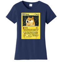 Doge HODL Card Crypto Currency Funny Women's T-Shirt