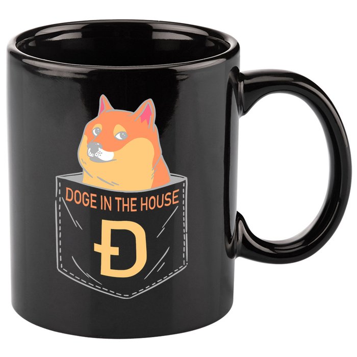 Doge In The House Pocket 11oz C Handle Ceramic Mug