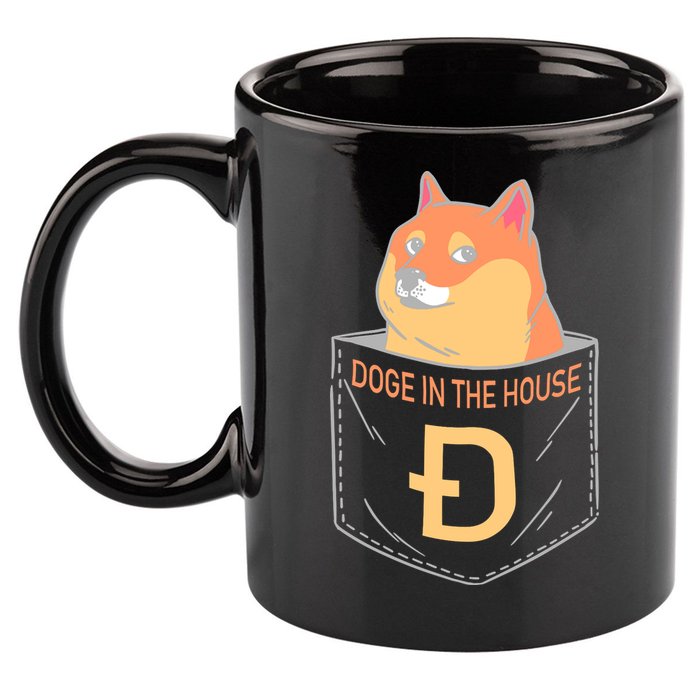 Doge In The House Pocket 11oz C Handle Ceramic Mug