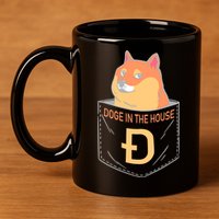 Doge In The House Pocket 11oz C Handle Ceramic Mug