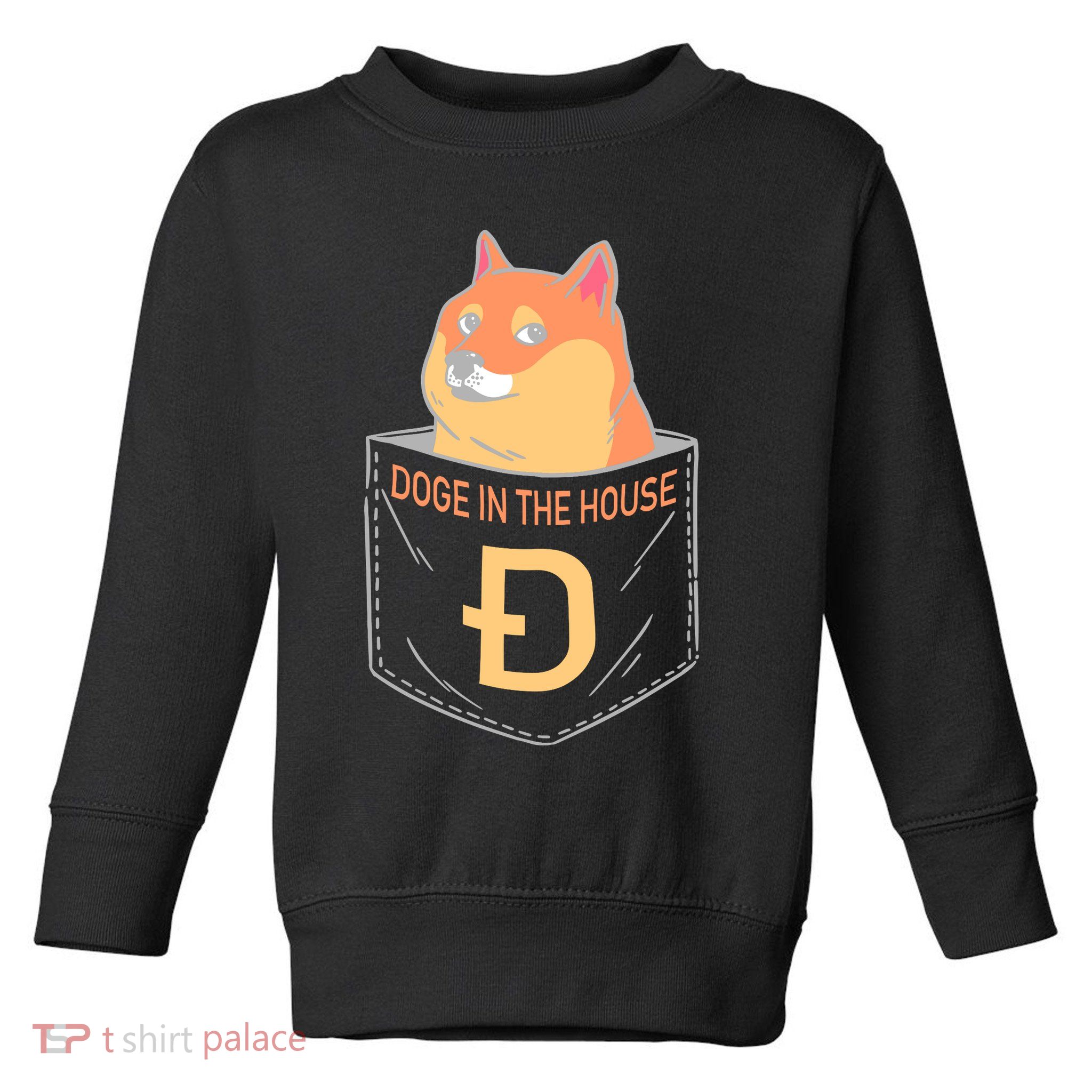 Doge In The House Pocket Toddler Sweatshirt