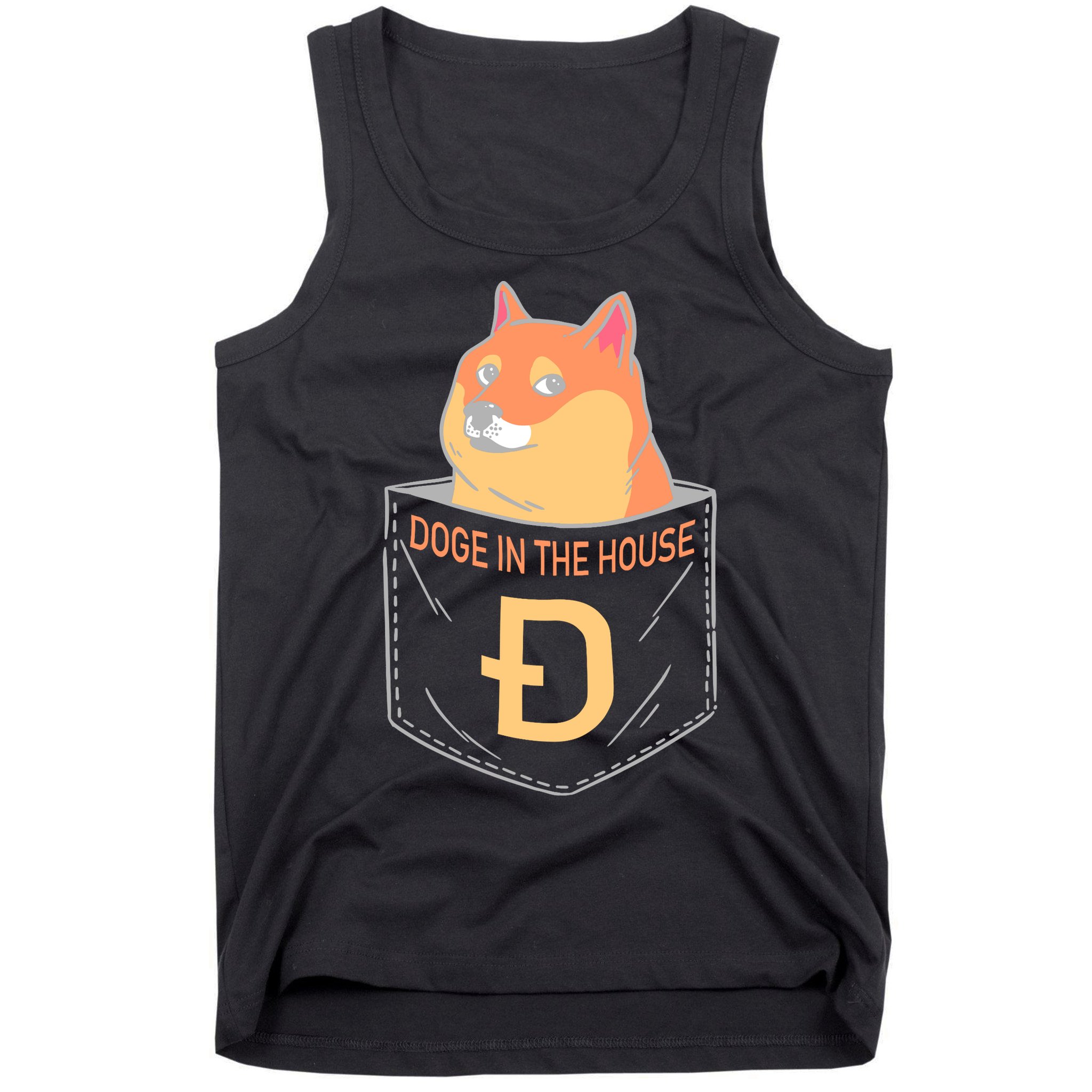 Doge In The House Pocket Tank Top