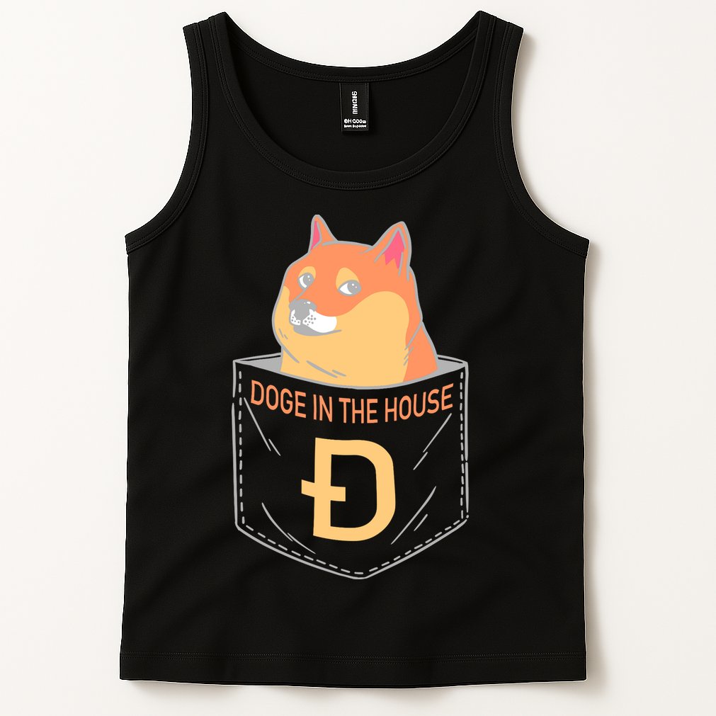 Doge In The House Pocket Tank Top
