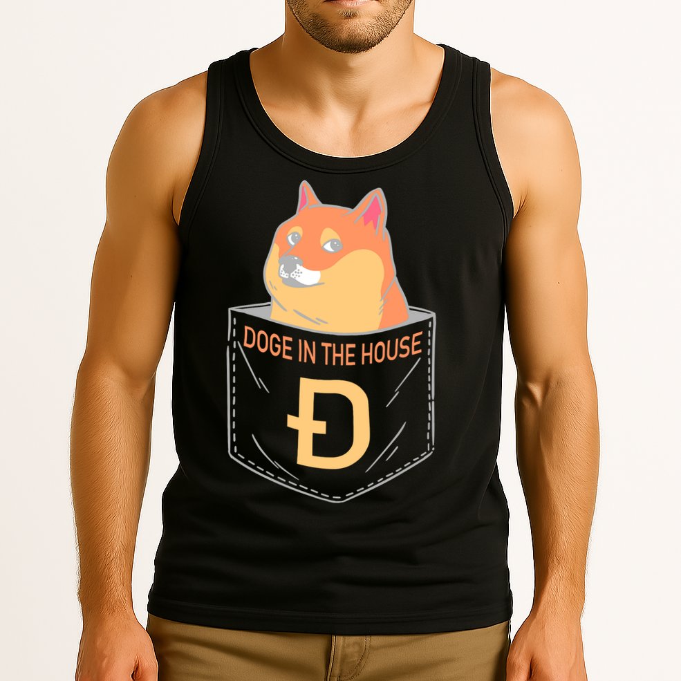 Doge In The House Pocket Tank Top