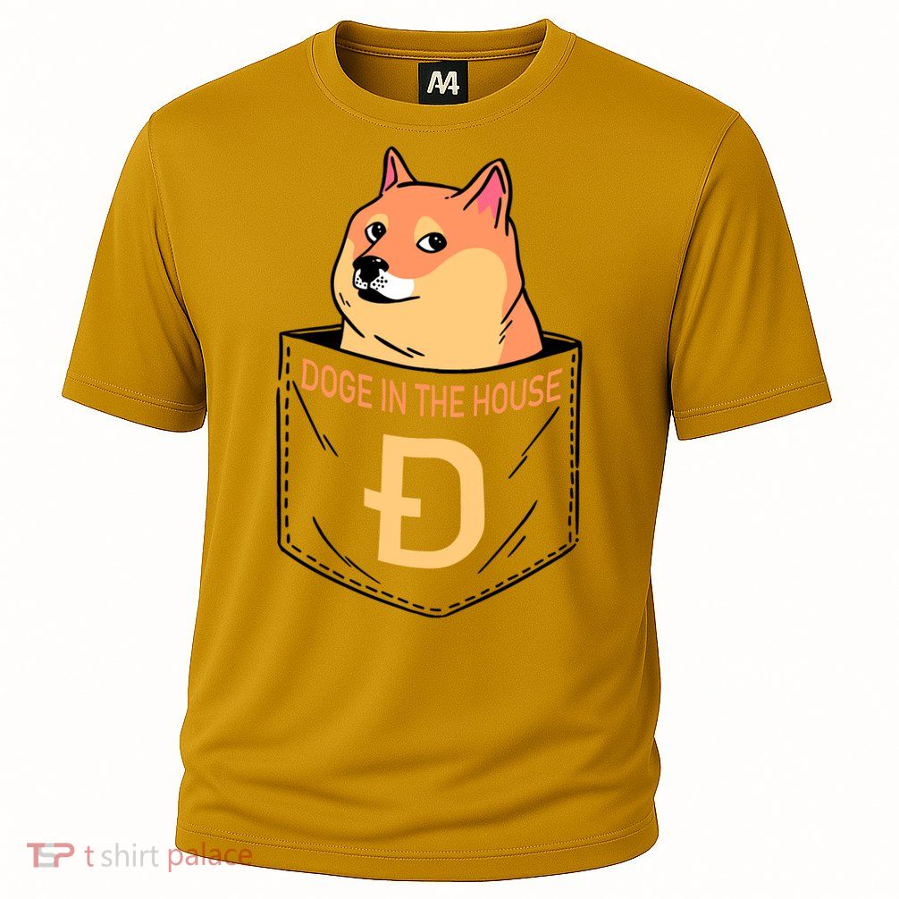 Doge In The House Pocket Cooling Performance Crew T-Shirt