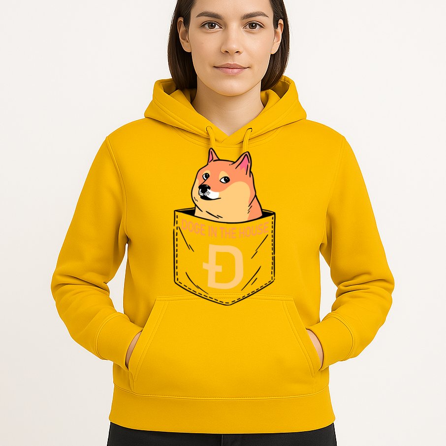 Doge In The House Pocket Hoodie