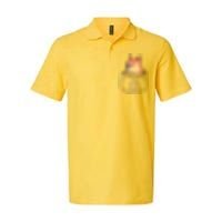 Doge In The House Pocket Softstyle Adult Sport Polo