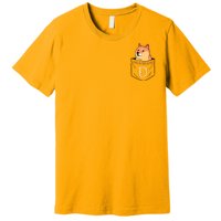 Doge In The House Pocket Premium T-Shirt