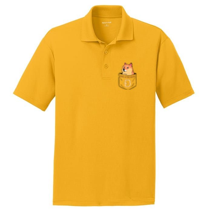 Doge In The House Pocket PosiCharge RacerMesh Polo