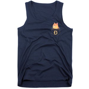 Doge In The House Pocket Tank Top