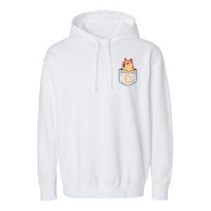 Doge In The House Pocket Garment-Dyed Fleece Hoodie