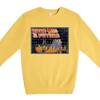 Doge To The Future Premium Crewneck Sweatshirt