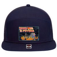 Doge To The Future 7 Panel Mesh Trucker Snapback Hat