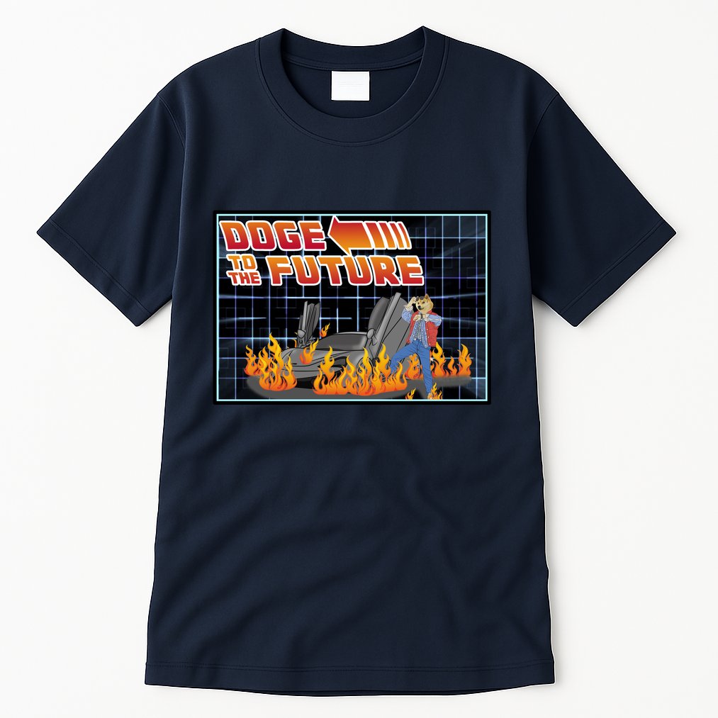 Doge To The Future Tall T-Shirt