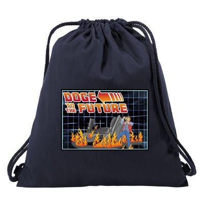 Doge To The Future Drawstring Bag