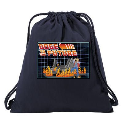 Doge To The Future Drawstring Bag