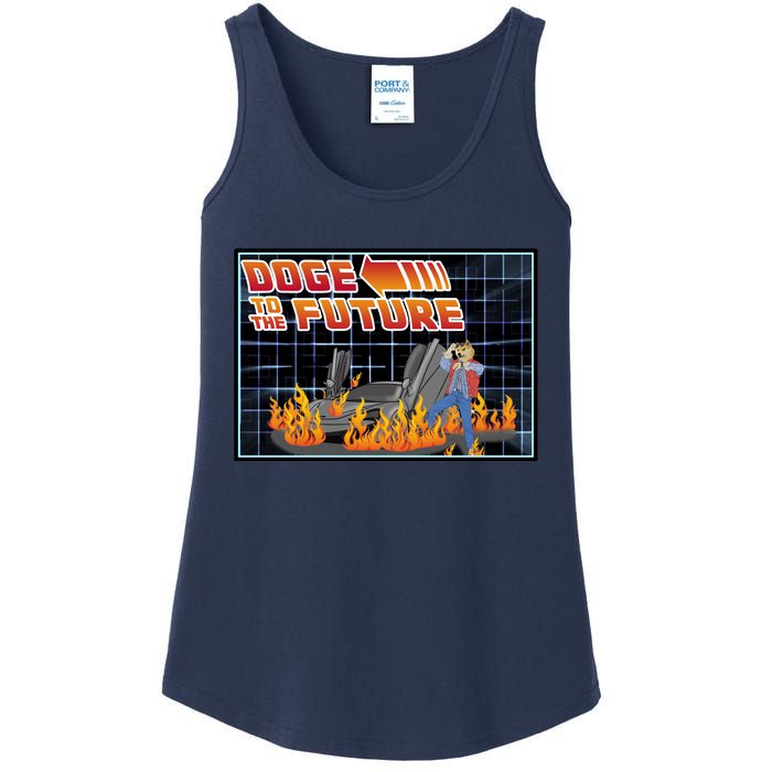 Doge To The Future Ladies Essential Tank