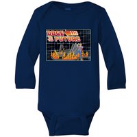 Doge To The Future Baby Long Sleeve Bodysuit