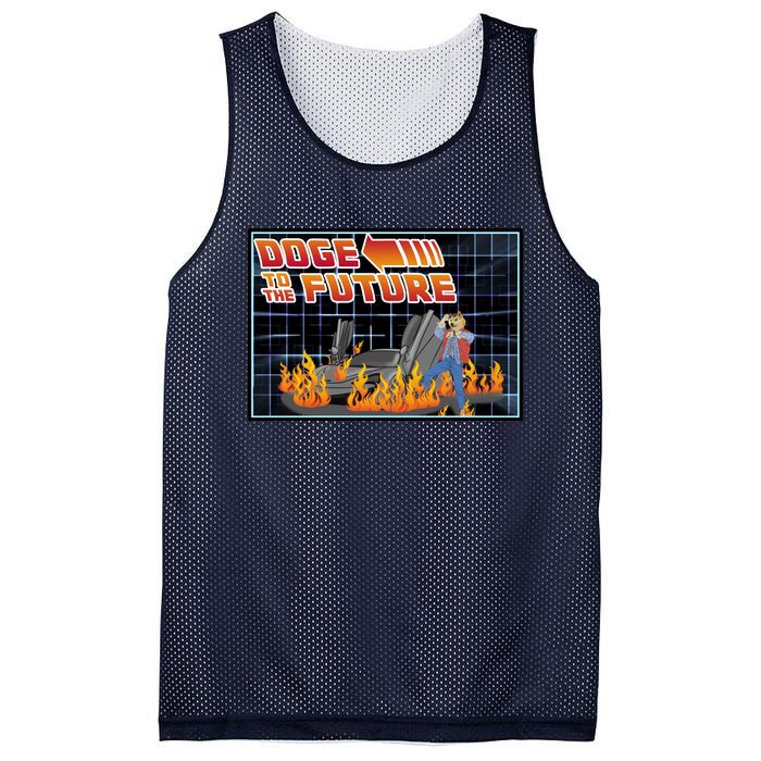 Doge To The Future Mesh Reversible Basketball Jersey Tank