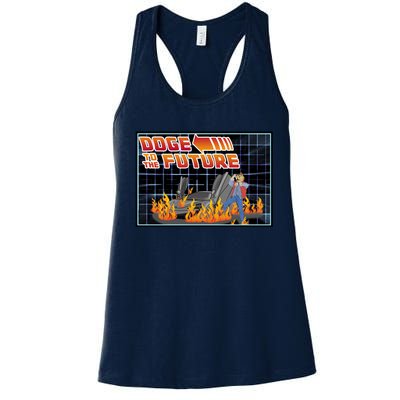 Doge To The Future Women's Racerback Tank