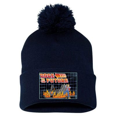 Doge To The Future Pom Pom 12in Knit Beanie