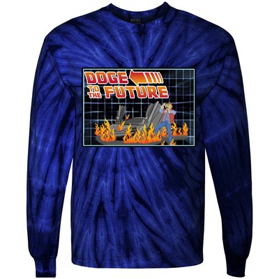 Doge To The Future Tie-Dye Long Sleeve Shirt