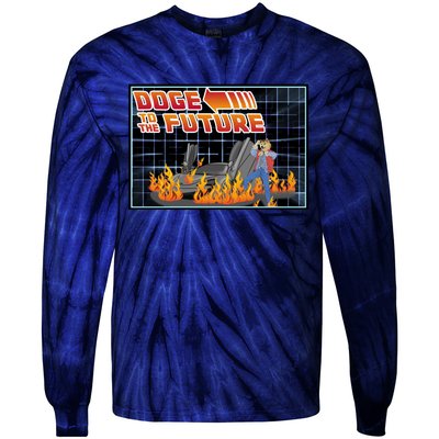 Doge To The Future Tie-Dye Long Sleeve Shirt