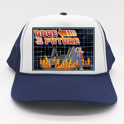 Doge To The Future Trucker Hat