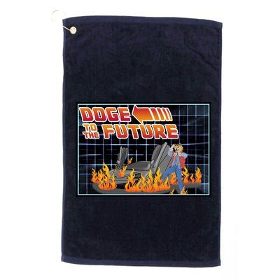 Doge To The Future Golf Towel