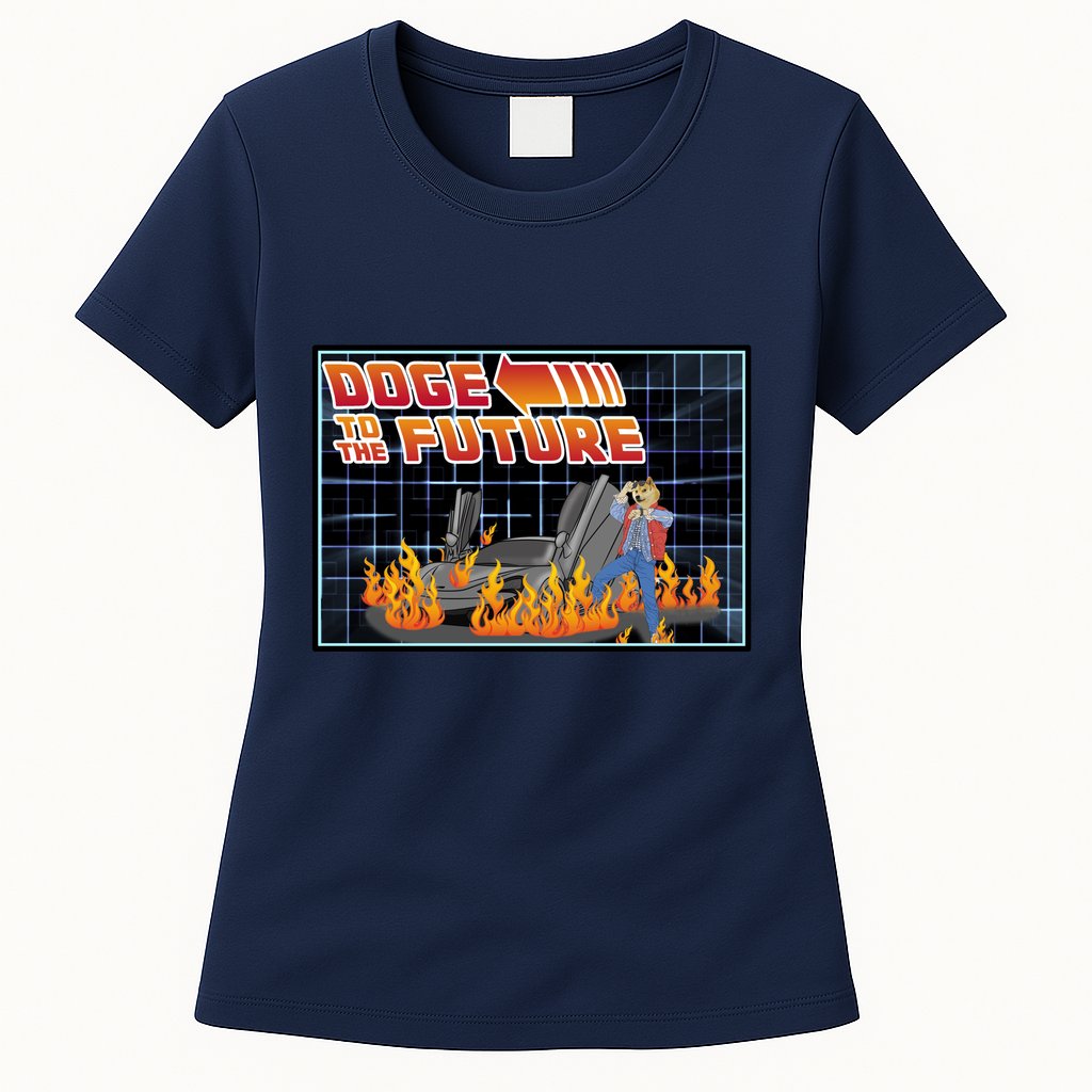 Doge To The Future Womens T-Shirt