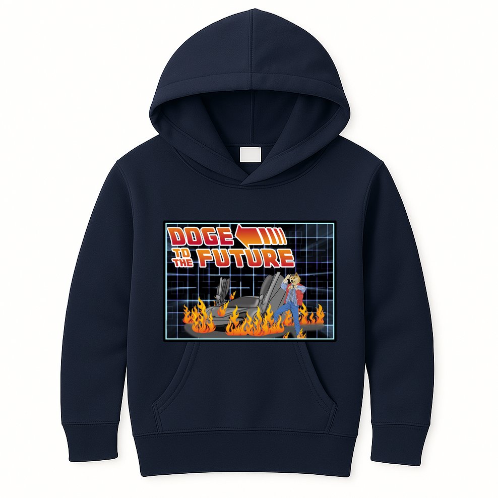Doge To The Future Kids Hoodie