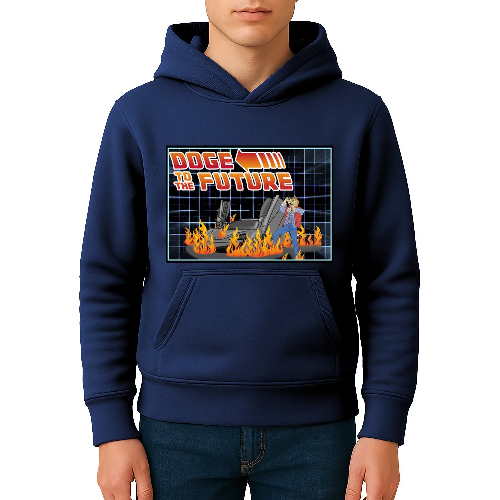 Doge To The Future Kids Hoodie