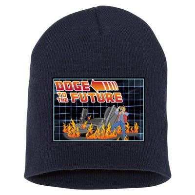 Doge To The Future Short Acrylic Beanie