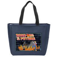 Doge To The Future Zip Tote Bag