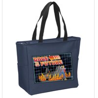 Doge To The Future Zip Tote Bag