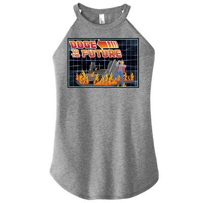 Doge To The Future Women's Perfect Tri Rocker Tank