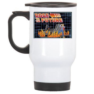 Doge To The Future Stainless Steel Travel Mug