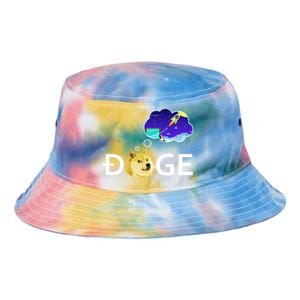 Doge To The Moon Crypto Currency Dogecoin Tie Dye Newport Bucket Hat