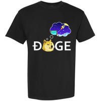 Doge To The Moon Crypto Currency Dogecoin Garment-Dyed Heavyweight T-Shirt