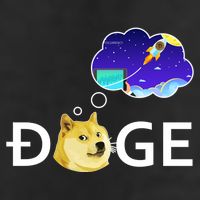 Doge To The Moon Crypto Currency Dogecoin Garment-Dyed Heavyweight T-Shirt
