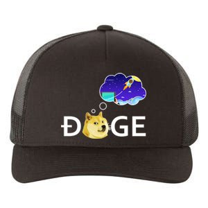 Doge To The Moon Crypto Currency Dogecoin Yupoong Adult 5-Panel Trucker Hat