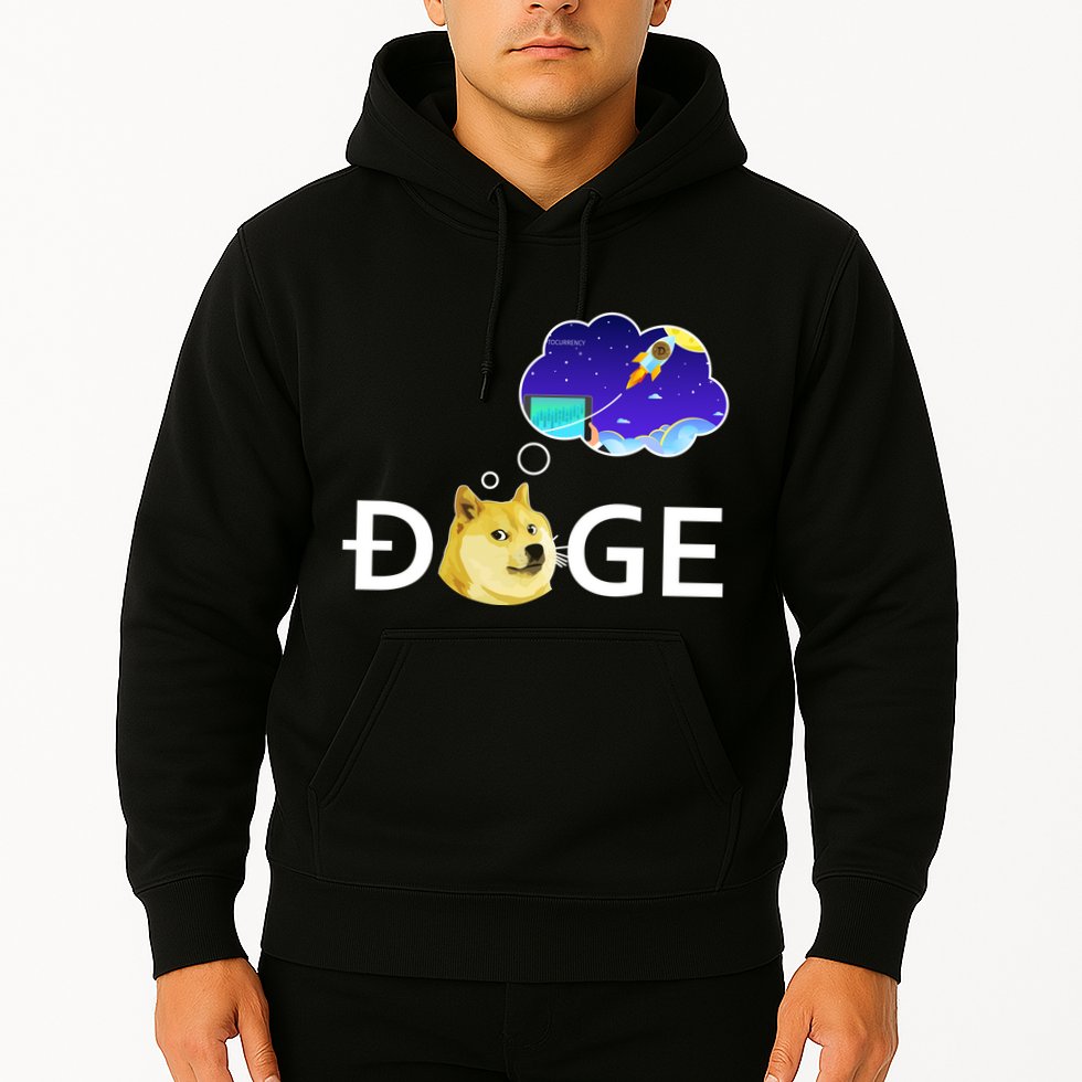 Doge To The Moon Crypto Currency Dogecoin Hoodie